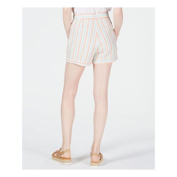 LINE + DOT Womens Ivory Striped Shorts Size: XS - Picture 2 of 2